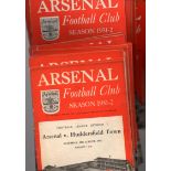 Arsenal Football Programmes: Home programmes 1951 and 1952 (36).