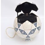 A radio Cassette Ball, in the form of an Umbro football.