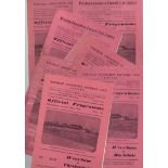 Wrexham Football Programmes: Home programmes 1957 to 1963 (31).