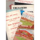 Liverpool Football Programmes: Home and away programmes from Europe and cup matches 1955 to 1981
