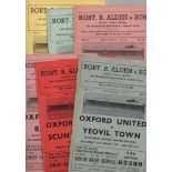 Oxford United Football Programmes: Home and away programmes 1959 to 1964 (27).