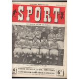 Football: Sport / Sport Express magazines, bound sets from November 1950 to October 1956, 9 volumes.