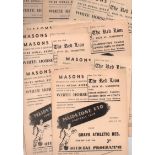 Maidstone Football Programmes: Home programmes 1954 and 1955 (30).