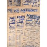 Portsmouth Football Programmes: Home programmes 1947 and 1948 (12).