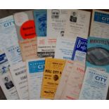 Manchester City Early League Cup Football Programmes etc: including v Stockport County 1960/1,
