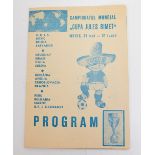 1970 Football World Cup tournament programme, produced in Romania prior to the competition,