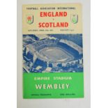 England v Scotland, 15 April 1961; an autographed match programme,