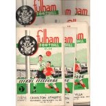 Fulham Football Programmes: Home programmes 1949 and 1950 (21).