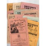 Swindon Football Programmes: Home programmes 1949 to 1950 (11).