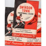 Swindon Football Programmes: Home programmes 1952 to 1968 (20).