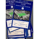 Everton Football Programmes: Home programmes 1957 to 1962 (84).