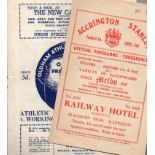 Oldham Football Programmes: Home and away programmes 1957 and 1958 (33).