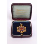 Middlesex Football League; a 9ct gold and enamel medal inscribed “Premier Winners 10-11”,