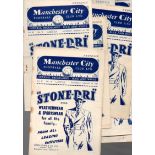 Manchester City Football Programmes: Home programmes from 1952 and 1953 (34).