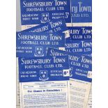 Shrewsbury Town Football Programmes: Home programmes 1954 to 1969 (13).