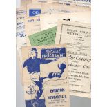 Football Programmes: Reserve matches 1940s to 1960s (35).