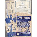 Everton Football Programmes: Home programmes 1946 to 1950 (19).