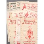 Bexley Football Programmes: a group of 1950s Bexley and Welling FC football programmes (11).