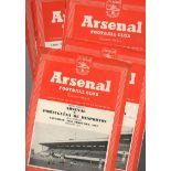 Arsenal Football Programmes: Home programmes 1953 and 1954 (35).