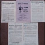 1940s Gillingham Football Programmes: All Home Matches v Ramsgate, v Lloyds, v Shorts Sports,