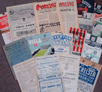 Manchester City Away Match Football Programmes 1940s: including v Manchester United 1944/5 (A/F),