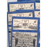 Watford Football Programmes: Home programmes 1955 to 1958 (16).
