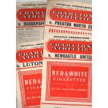 Charlton Football Programmes: Home programmes 1954 to 1959 (30).
