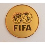 A FIFA Congress medal awarded to Roger Hunt, inscribed "56. FIFA-KONGRESS MUNCHEN 7. UND 8.