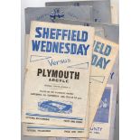 Sheffield Wednesday Football Programmes: home programmes from 1946 to 1960 (96).