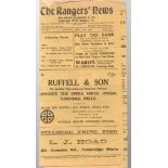 Football Programme: Tunbridge Wells Rangers against Maidstone April 22nd 1933.