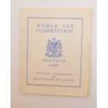 1966 World Cup Football, Visitors' Handbook and Programme of Events for Sheffield,