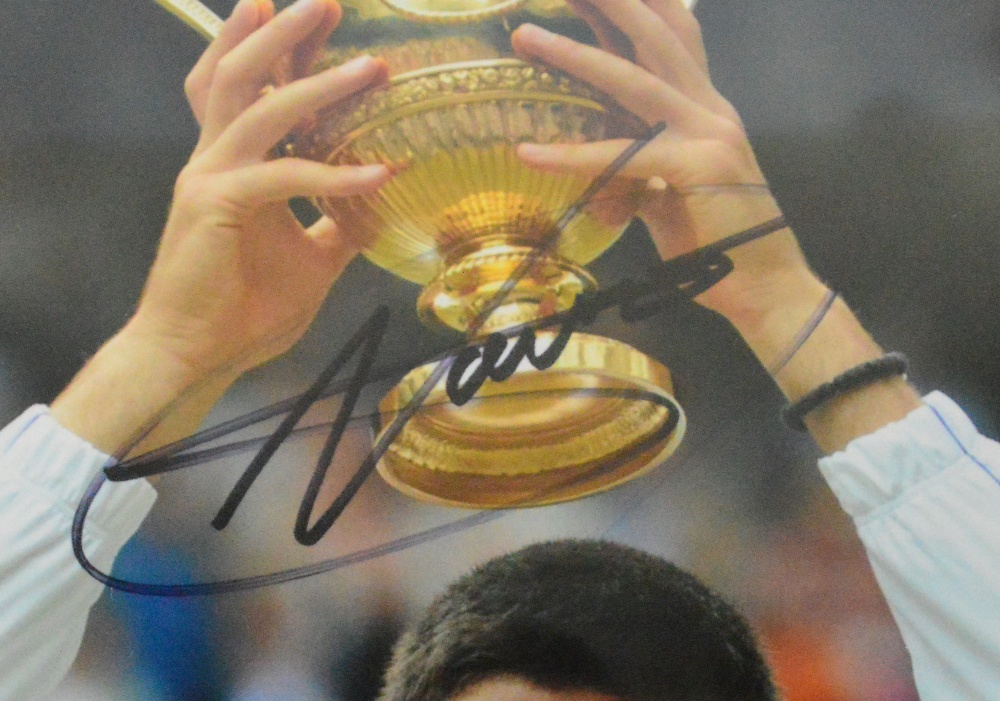 NOVAK DJOKOVIC; an autographed photograph of the world number one tennis player, - Image 2 of 3