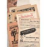 Gillingham Football Programmes: Away reserve match programmes 1955 to 1957 (11).