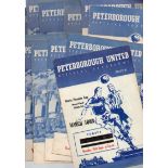 Peterborough United Football Programmes: 1950s home issues (12).