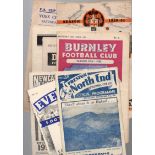 Sunderland Football Programmes: Away programmes 1950 to 1957 (37).