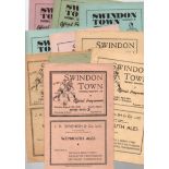 Swindon Football Programmes: Home programmes 1947 to 1949 (10).