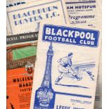 Leeds United Football Programmes: Away programmes from the 1950s (20).