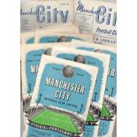 Manchester City Football Programmes: Home programmes 1958 to 1960 (67).