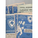 Leicester City Football Programmes: Home programmes 1949 to 1960 (53).