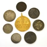 A small quantity of coins to include a George III coin,
