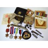 Five WWII naval medals for Mr David Milling, the 1939-1945 Star, the Africa Star, the Burma Star,