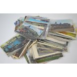 Approximately one hundred postcards relating to trains and rolling stock.