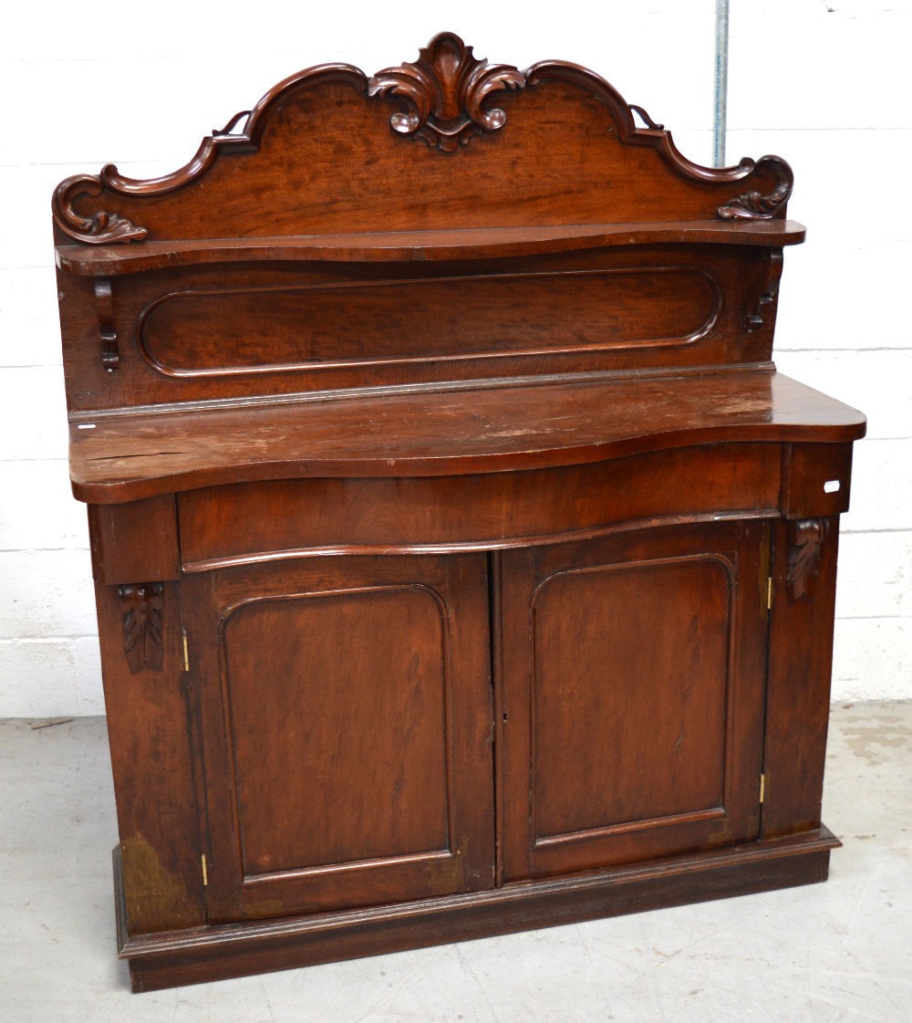 A Victorian mahogany chiffonier,