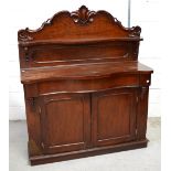 A Victorian mahogany chiffonier,