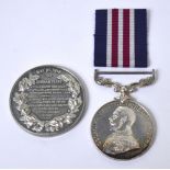 A George V medal for bravery in the field awarded to S.P.R.L. Russell 228/F Coy R.E.