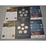 A collection of the Waterloo mint medal commemorating the Battle of Waterloo 1815-2015,