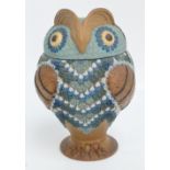 WITHDRAWN An unusual Doulton Lambeth Silicon tobacco jar modelled as an owl,