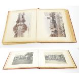 A large album containing photographs of Palace Court, Calcutta,