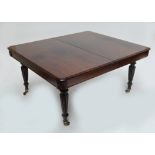 In the manner of GILLOWS; a 19th century mahogany extending dining table,