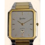 BOODLES; a bi-metallic unisex quartz wristwatch,